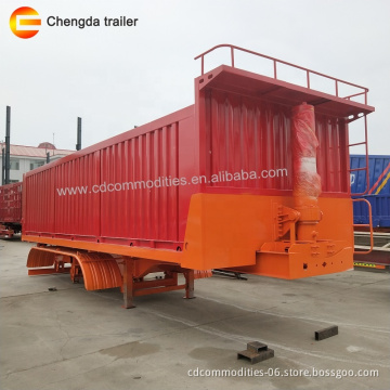 Hot Sale 25cbm Hydraulic U-shape Tipper Semi Trailer Price For Sale